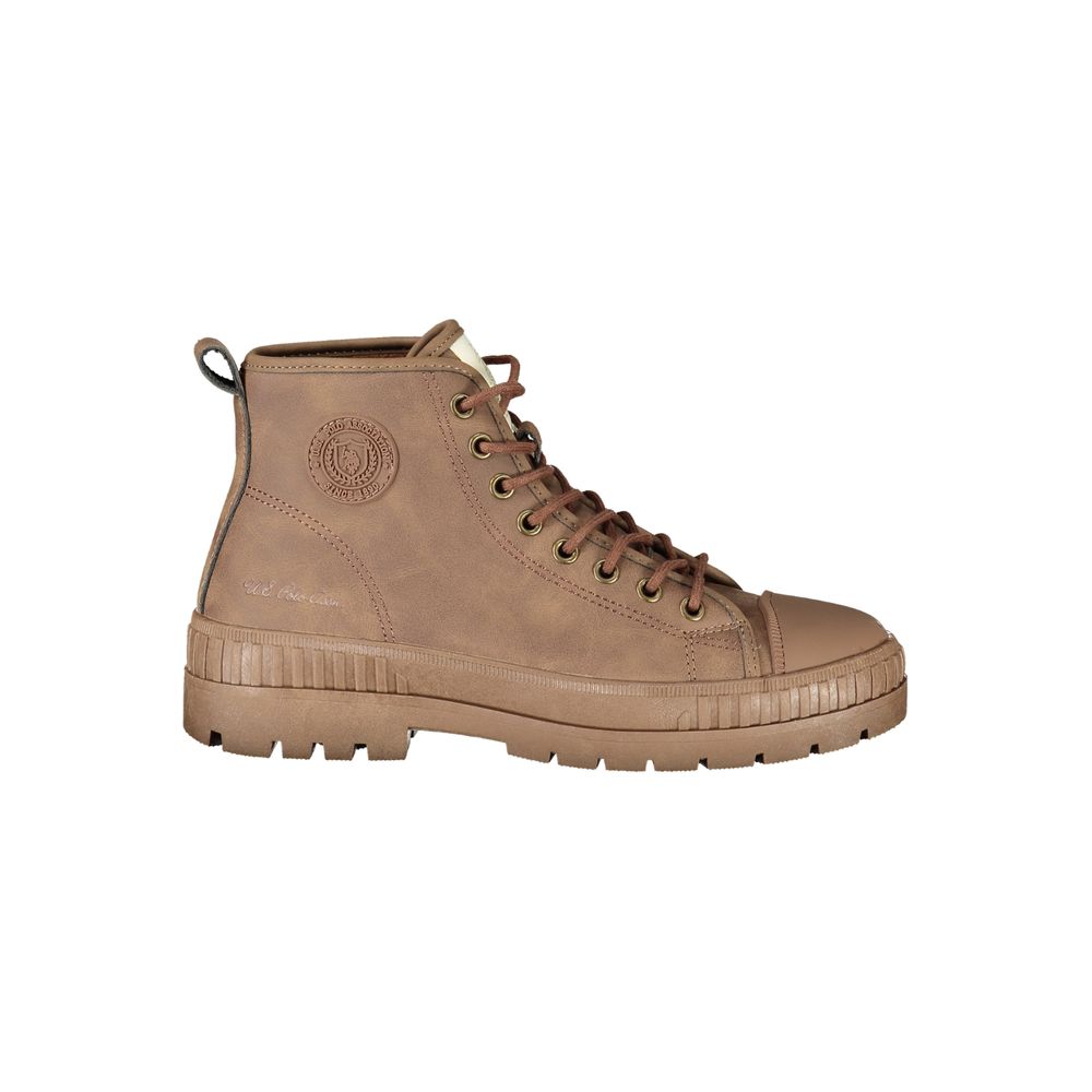 Brown Polyurethane Women's Boot