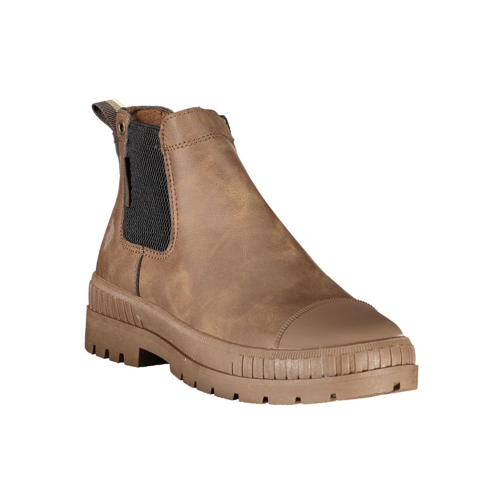 Brown Polyurethane Women's Boot