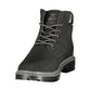 Black Polyurethane Uomo Stivaletti