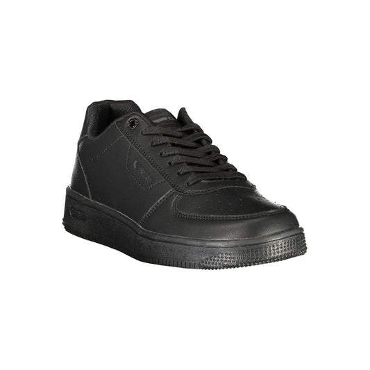 Black Polyurethane Men Sneaker