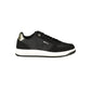 Black Polyurethane Women's Sneakers