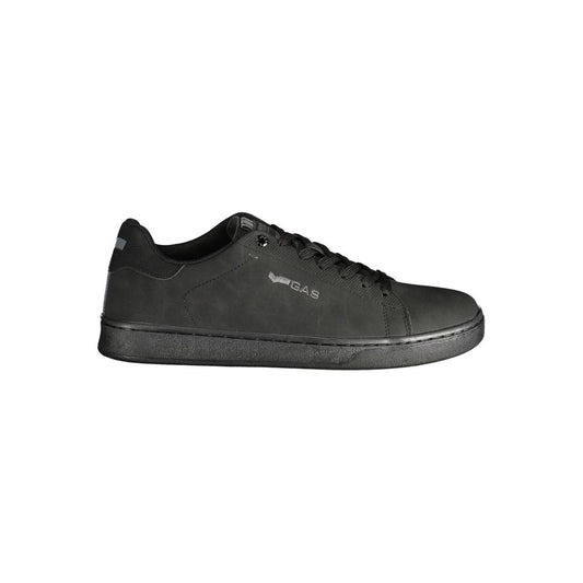 Black Polyurethane Men's Sneaker
