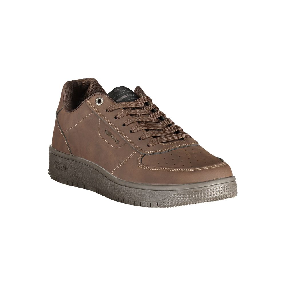 Brown Polyurethane Men's Sneaker