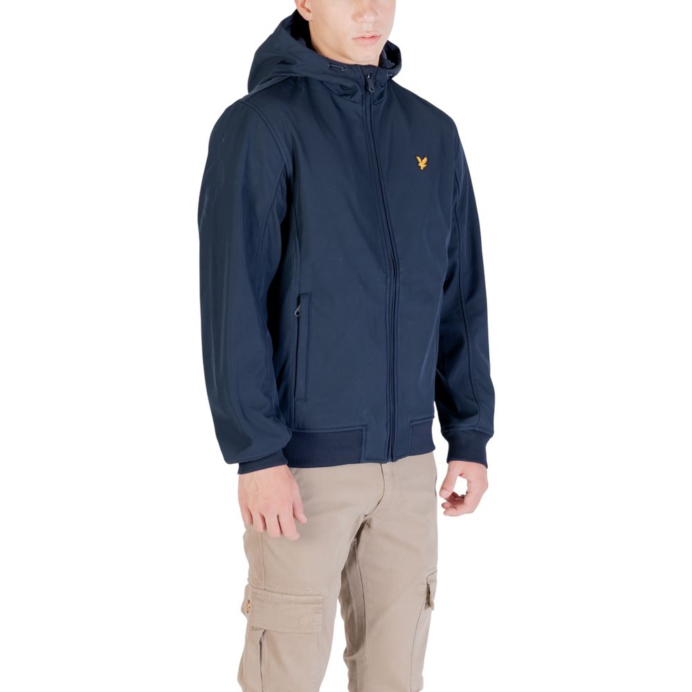 Blue Polyester Parka