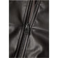 Brown Polyester Leather Jacket