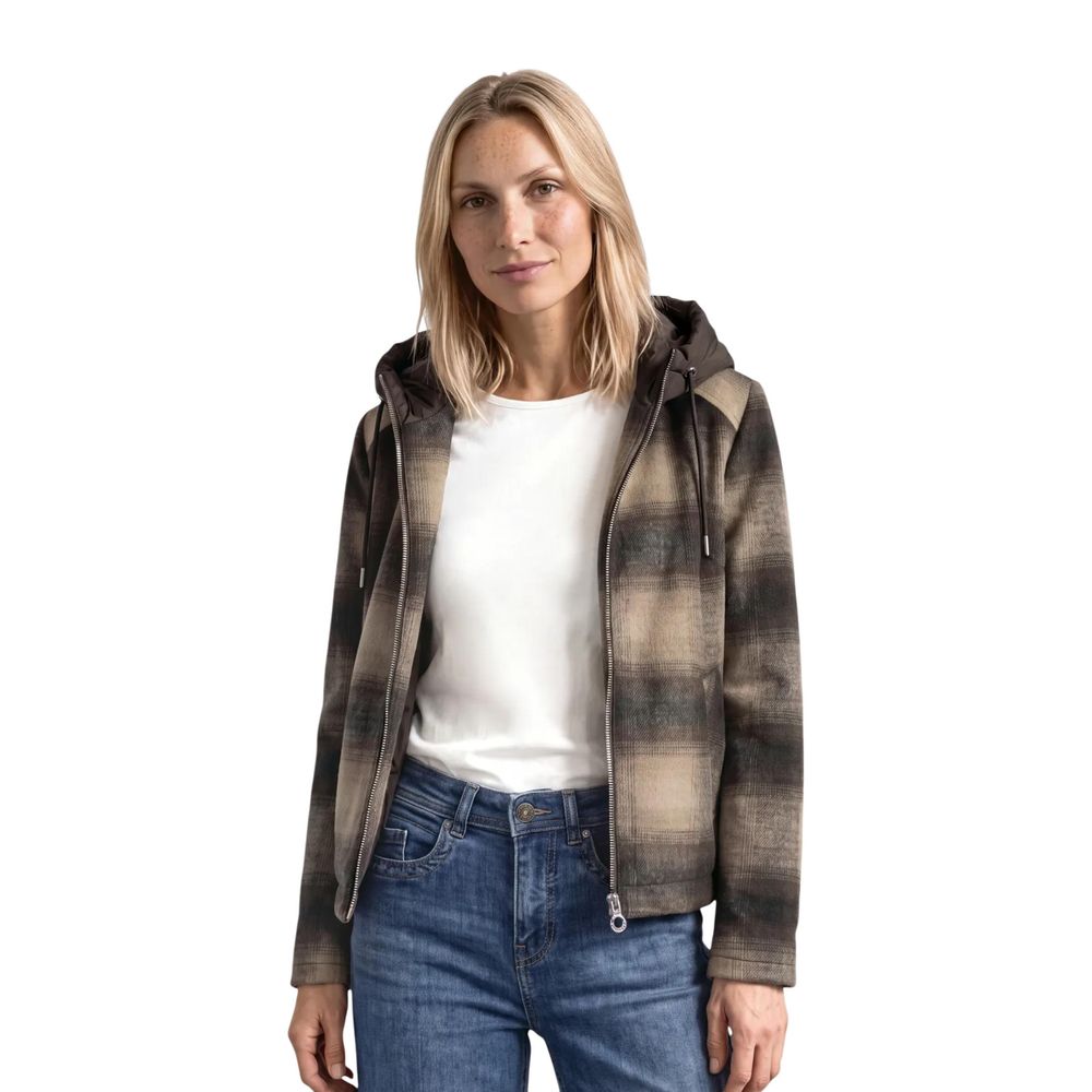 Brown Polyester Coat