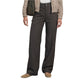 Brown Polyester Casual Pants