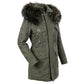 Green Cotton Women Jacket