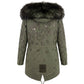 Green Cotton Women Jacket