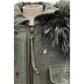 Green Cotton Women Jacket