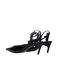 Black Leather High Heel Pumps