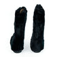 Black Rabbit Fur Women Shoe