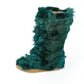 Teal Fur Women's Shoe