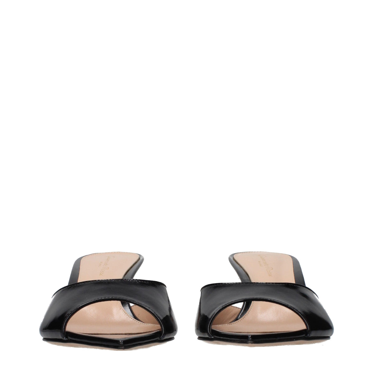 Black Leather Platform Sandals