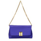 Purple Satin Clutch Bag