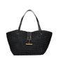 Black Raffia Shoulder Bag