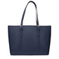 Blue Leather Shoulder Bag