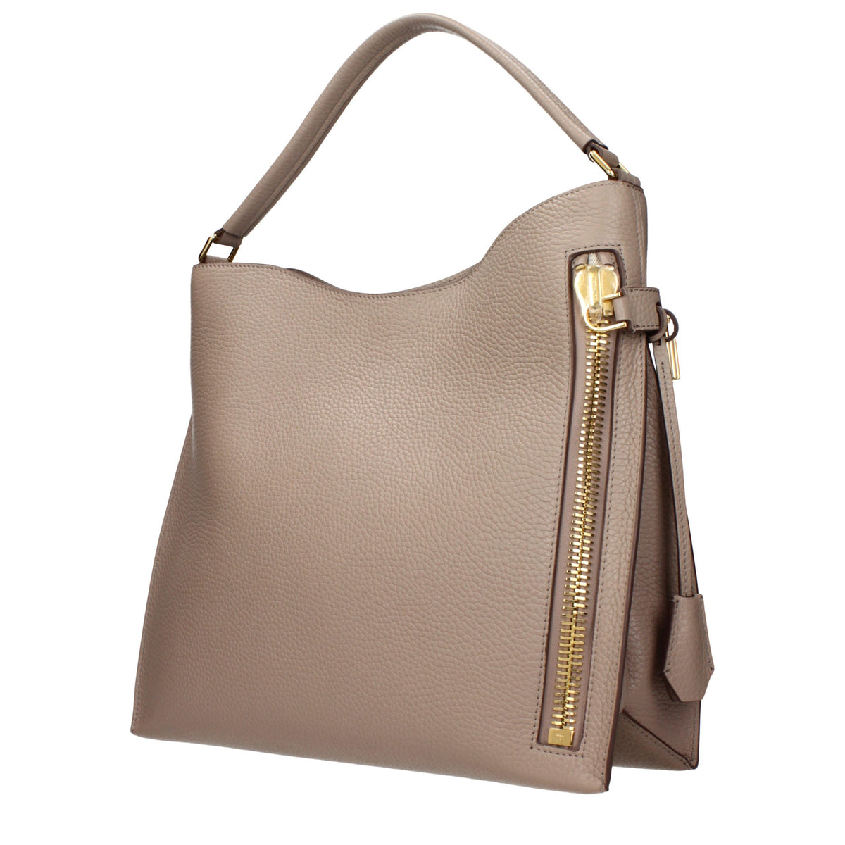 Beige Leather Handbag