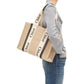 Beige Linen Tote Bag