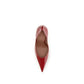 Red Calf Leather Bos Taurus High Heel Pumps