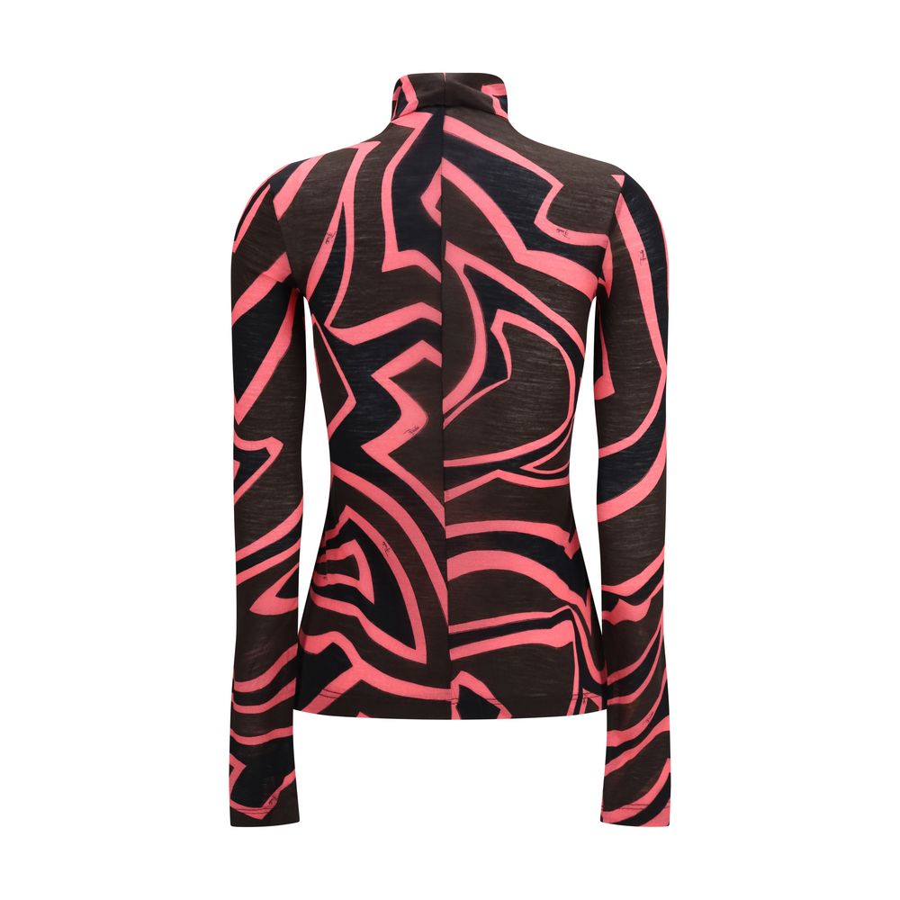 Multicolor Wool Oves Aries Pattern Shirt