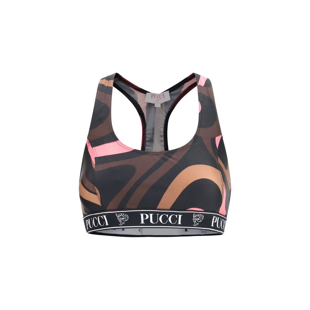 Multicolor Polyamide Sport Bra