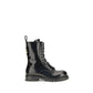 Black Calf Leather Bos Taurus Lace-Up Boots