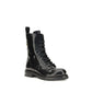Black Calf Leather Bos Taurus Lace-Up Boots