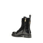 Black Calf Leather Bos Taurus Lace-Up Boots