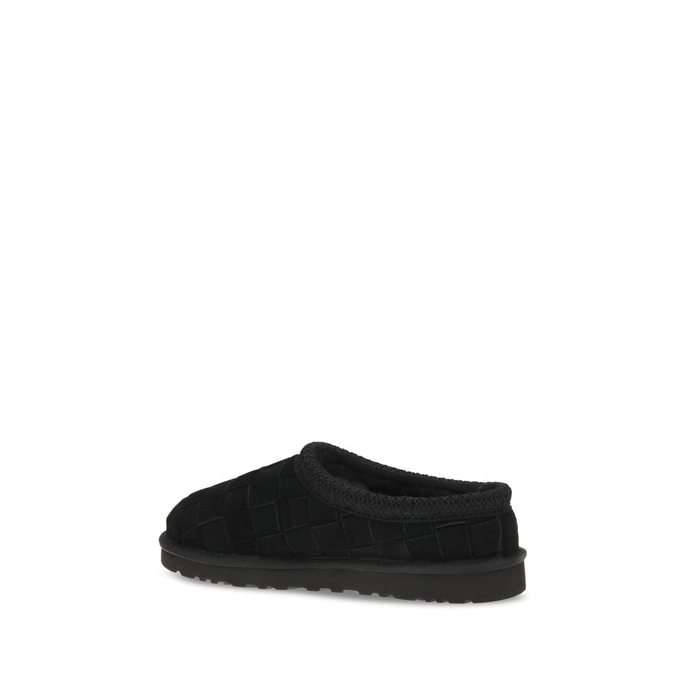 Black Suede Leather Mules
