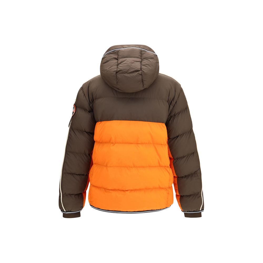 Multicolor Recycled Polyester Full-Length Jacket