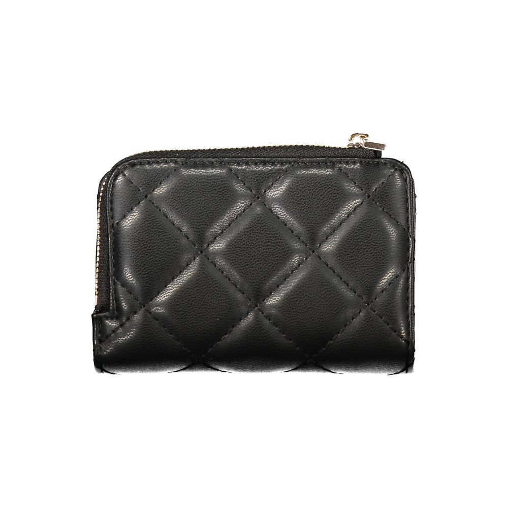 Black Polyurethane Women's Wallet