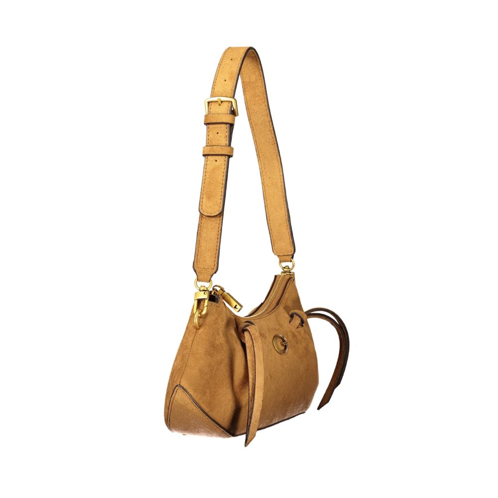 Brown Polyester Women's Bag