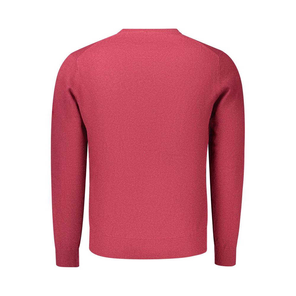 Red Cotton Mens Sweater