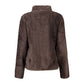 Brown Polyester Women's Sweatshirt
