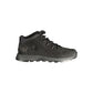 Black Polyester Mens Sneaker