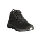 Black Polyester Mens Sneaker