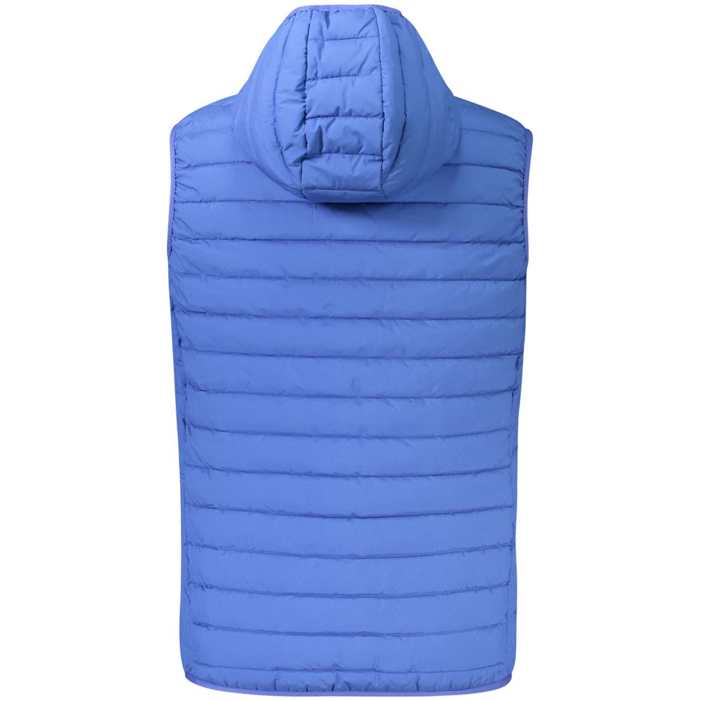 Blue Polyester Men's Jacket
