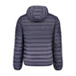 Blue Polyamide Full-Length Jacket