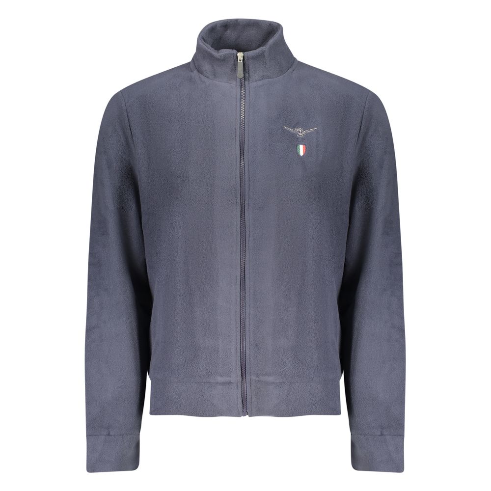 Blue Polyester Men's Sweatshirt