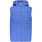 Blue Polyester Sleeveless Jacket