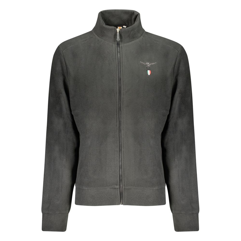 Black Polyester Mens Sweatshirt