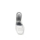 Silver Pvc Platform Sandals