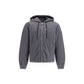 Gray Nylon Full-Length Jacket