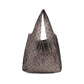 Black Polyurethane Shoulder Bag