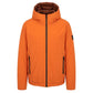Orange Polyester Men Jacket