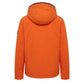 Orange Polyester Men Jacket