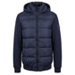 Blue Polyester Men Jacket