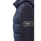 Blue Polyester Men Jacket