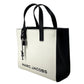 Marc Jacobs Mini Grind White Black Leather Crossbody Bag